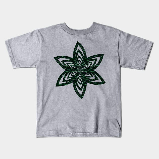 Beautiful floral geometric artsy Kids T-Shirt by Geometric Designs